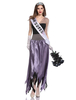 Zombie Reine Costume Cosplay Violet Robes Femmes Mariée Ensemble Déguisements Halloween