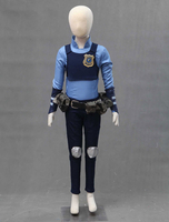 Zootopia Judy Hopps Costume de Cosplay de Police de lapin pour Enfant Déguisements Halloween