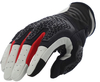 Acerbis Crossover Motorradhandschuhe,  noir-gris-rouge,  taille XS pour Hommes