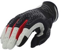 Acerbis Crossover Motorradhandschuhe,  noir-gris-rouge,  taille XS pour Hommes