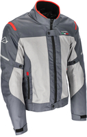 Acerbis On Road Ruby Blouson textile de moto,  gris-rouge,  taille M pour Hommes
