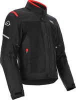 Acerbis On Road Ruby Blouson textile de moto,  noir-rouge,  taille S pour Hommes
