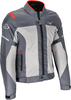 Acerbis On Road Ruby Veste textile de moto pour femmes,  gris-rouge,  taille L