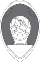 AGV K1/K1-S Coussinets de joue,  noir,  taille M