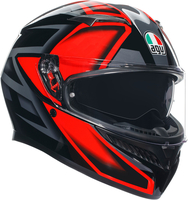 AGV K3 Compound Casque,  noir-rouge,  taille XL
