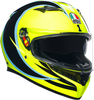 AGV K3 Rossi WT Phillip Island 2005 Casque,  noir-jaune,  taille XS pour Hommes
