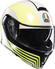AGV Streetmodular Iseo Casque,  blanc-jaune,  taille M pour Hommes