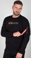 Alpha Industries Label Chandail,  noir,  taille M