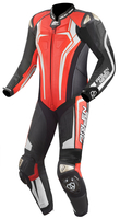 Arlen Ness Sugello 2 Costume en cuir de moto one piece,  noir-blanc-rouge,  taille 48
