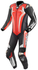 Arlen Ness Sugello 2 Costume en cuir de moto one piece,  noir-blanc-rouge,  taille 50 pour Hommes
