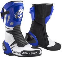 Arlen Ness Sugello Bottes de moto,  noir-blanc-bleu,  taille 45 pour Femmes