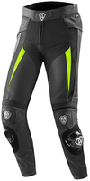 Arlen Ness Sugello Pantalon en cuir de moto Noir Jaune 48