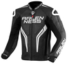 Arlen Ness Sugello Veste en cuir de moto,  noir-blanc,  taille 52 pour Hommes