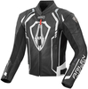 Arlen Ness Track Veste en cuir de moto,  noir-blanc,  taille 48 pour Hommes