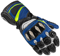 Arlen Ness Yakun Evo Gants de moto Noir Blanc Bleu L