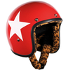 Bandit Jet Star Leo Casque jet,  rouge,  taille S