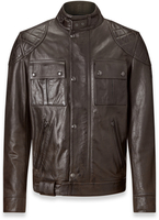 Belstaff Brooklands Blouson en cuir de moto,  noir,  taille 4XL pour Hommes