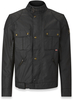 Belstaff Brooklands Veste Motorycle Wax,  noir,  taille M pour Hommes