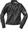 Black-Cafe London Amol Veste en cuir de moto de dames,  noir,  taille S pour Femmes