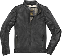 Black-Cafe London Atlanta Veste en cuir de moto,  noir,  taille 58 pour Hommes
