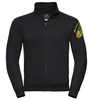 Black-Cafe London Classic Fleece Sweat Jacket,  noir-or,  taille XL