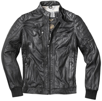 Black-Cafe London Detroit Veste en cuir de moto,  noir,  taille 56 pour Hommes