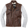 Black-Cafe London Firenze Veste en cuir,  blanc-brun,  taille 56 pour Hommes
