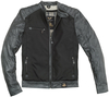 Black-Cafe London Johannesburg Cuir de moto / Veste textile Noir Gris 48