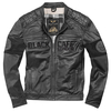 Black-Cafe London New York Veste en cuir de moto Noir 52