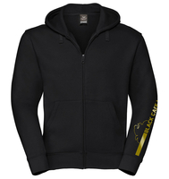 Black-Cafe London Retro Stripe Zip Hoodie,  noir-or,  taille M pour Hommes