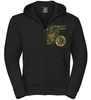 Black-Cafe London Retro Zip Hoodie,  noir-or,  taille 2XL pour Hommes