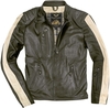 Black-Cafe London Vintage Veste en cuir de moto Vert 60