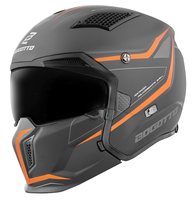Bogotto Radic WN-ST Casque,  noir-orange,  taille S