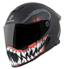 Bogotto Rapto Reptile Casque,  noir-rouge,  taille XS pour Hommes