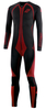 Bogotto Ripped-Z Sous-vêtement d’hiver Costume fonctionnel une pièce,  noir-rouge,  taille L XL pour Hommes