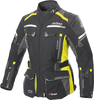 Büse Highland 2 Veste textile de moto pour dames,  noir-gris-jaune,  taille 36 pour Femmes