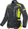 Büse Torino II Veste textile de moto pour dames,  noir-jaune,  taille 38 pour Femmes