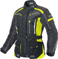 Büse Torino II Veste textile de moto pour dames,  noir-jaune,  taille 38 pour Femmes