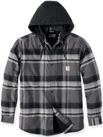 Carhartt Rugged Flex Flannel Hooded Chemise,  noir,  taille L pour Hommes