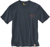Carhartt Workwear Back Graphic T-Shirt Bleu 2XL
