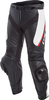Dainese Delta 3 Pantalon de moto en cuir Noir Blanc Rouge 56