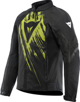 Dainese Herosphere Tex Tarmac Blouson textile de moto,  noir-jaune,  taille 62 pour Hommes