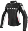 Dainese Racing 3 Veste de moto en cuir de dames Noir Rose 38