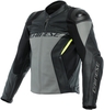 Dainese Racing 4 Veste en cuir de moto,  noir-gris,  taille 58