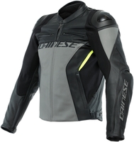 Dainese Racing 4 Veste en cuir de moto,  noir-gris,  taille 58