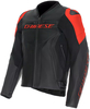 Dainese Racing 5 Blouson de moto en cuir,  noir-rouge,  taille 52 pour Hommes