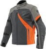 Dainese Ranch Tex Veste textile de moto,  noir-gris-orange,  taille 48 pour Hommes