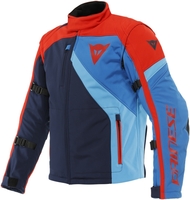 Dainese Ranch Tex Veste textile de moto,  rouge-bleu,  taille 46 pour Hommes