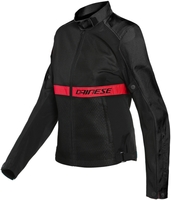 Dainese Ribelle Air Tex Veste textile de moto dames,  noir-rouge,  taille 54 pour Femmes