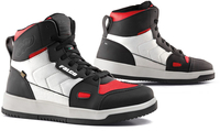 Falco Harlem Chaussures de moto,  noir-blanc-rouge,  taille 41 pour Hommes
